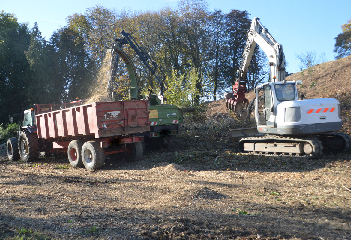 Savean tracteur broyage